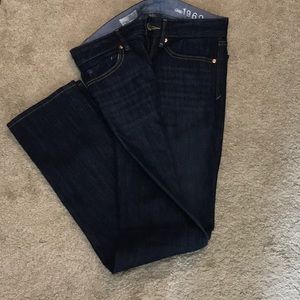 Gap real straight dark rinse jeans size 0